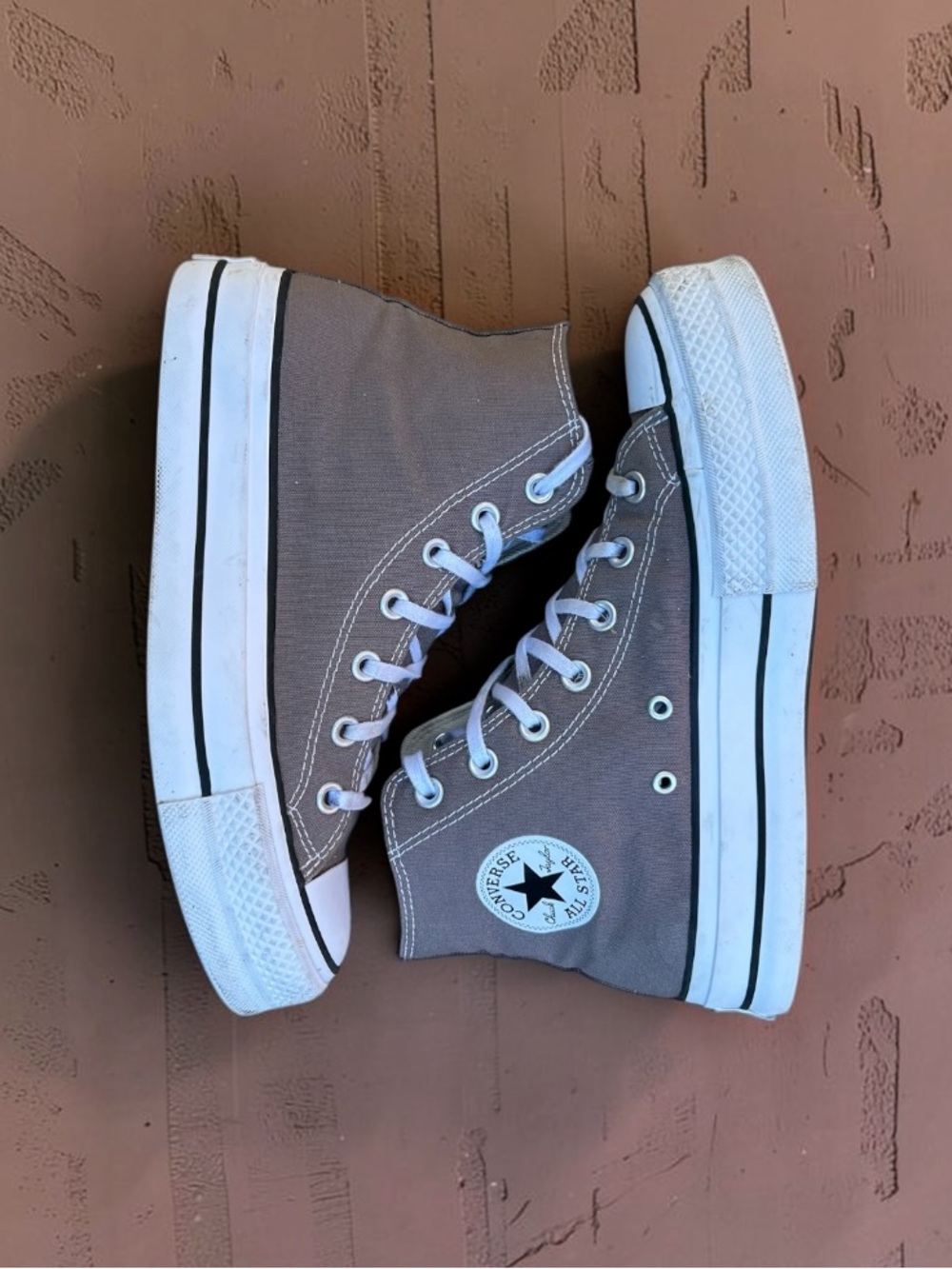 Converse Chuck Taylor All Star Lift High Top Pure Pumice Platform 8.5